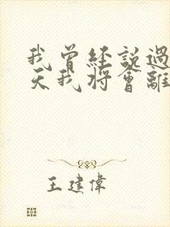 我曾经说过有一天我将会离开你是什么歌