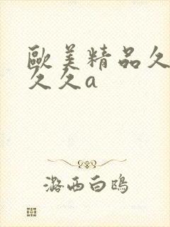 欧美精品久久久久久a