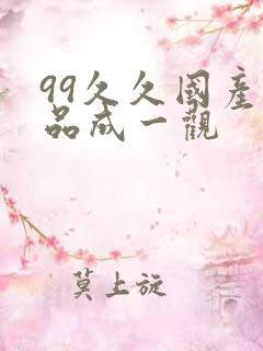 99久久国产精品成一观