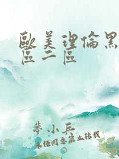 欧美理伦黑人一区二区