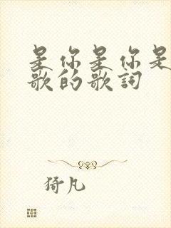 是你是你是什么歌的歌词