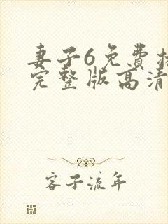 妻子6免费播放完整版高清韩剧