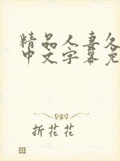 精品人妻久久久中文字幕免费