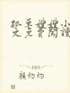 孤单嫂嫂小说全文免费阅读