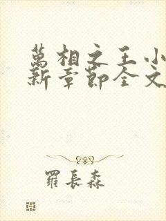 万相之王小说最新章节全文免费阅读