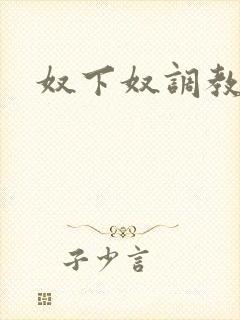 奴下奴调教小说