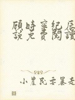 顾时宁纪辰赫小说免费阅读最新章节