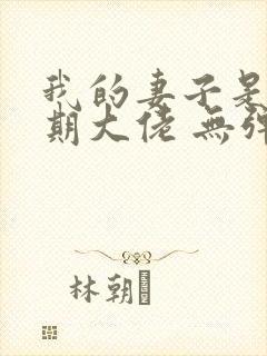 我的妻子是大乘期大佬 无弹窗