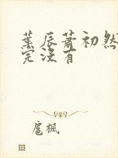 叶辰萧初然更新完没有