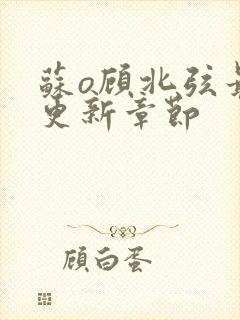 苏o顾北弦最新更新章节