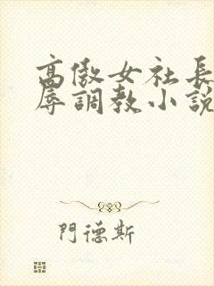 高傲女社长被屈辱调教小说