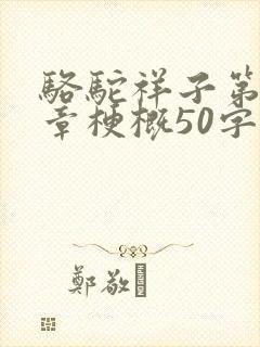 骆驼祥子第18章梗概50字