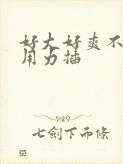 好大好爽不要停用力插