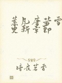 叶凡唐若雪刚刚更新章节