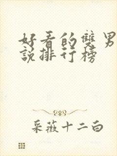 好看的双男主小说排行榜