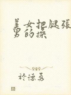 美女把腿张开给男的操