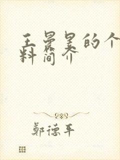 王曼昱的个人资料简介