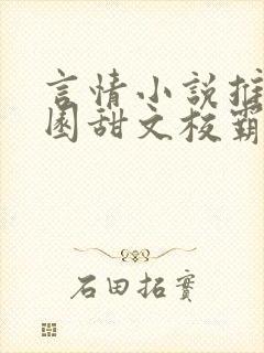 言情小说推荐校园甜文校霸