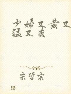 少妇又黄又粗又猛又爽