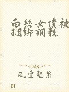 白丝女仆被主人捆绑调教