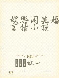 娱乐圈先婚后爱言情小说