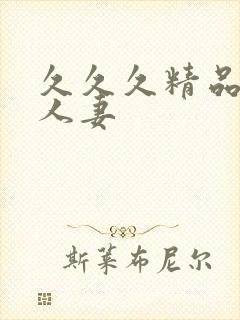 久久久精品少妇人妻