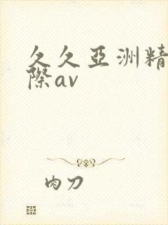 久久亚洲精品国际av