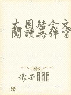 大团结全文免费阅读无弹窗