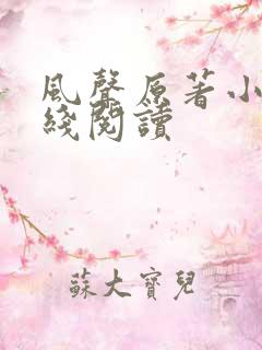 风声原著小说在线阅读