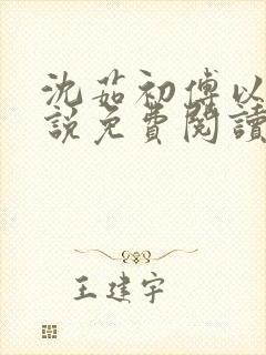 沈茹初傅以谦小说免费阅读最新章节