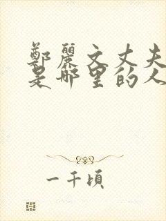 郑丽文丈夫祖籍是哪里的人