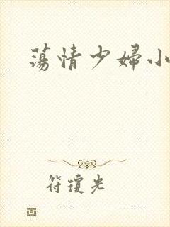荡情少妇小说