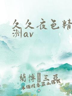 久久夜色精品亚洲av