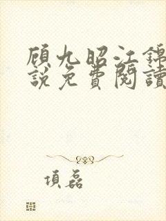 顾九昭江锦禾小说免费阅读最新章节