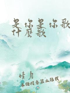 是你是你歌词是什么歌