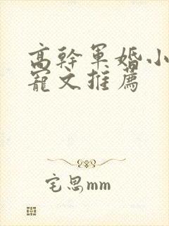 高干军婚小说甜宠文推荐