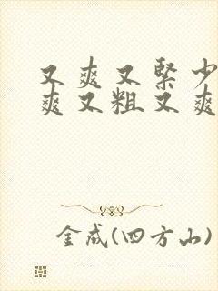 又爽又紧少妇又爽又粗又爽