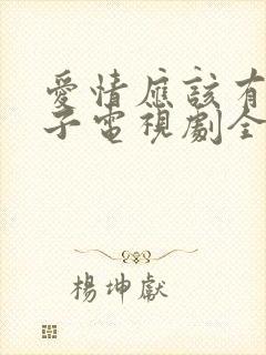 爱情应该有的样子电视剧全集免费观看