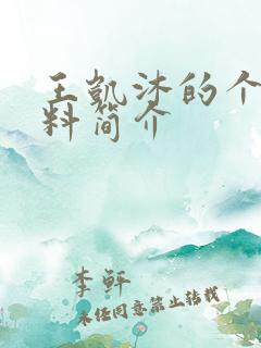 王凯沐的个人资料简介