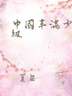 中国丰满少妇一级
