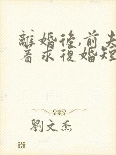 离婚后,前夫哭着求复婚短剧免费观看