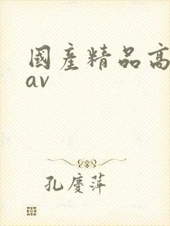 国产精品高潮呻av