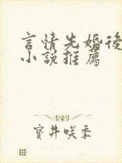 言情先婚后爱的小说推荐