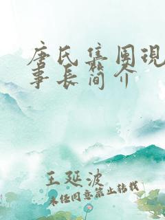 唐氏集团现任董事长简介