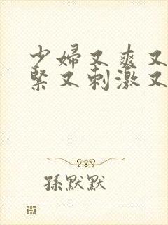 少妇又爽又色又紧又刺激又舒服视频