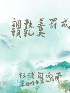 调教姜罚戒尺奶头乳夹