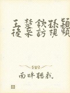王楚钦孙颖莎赛后采访视频