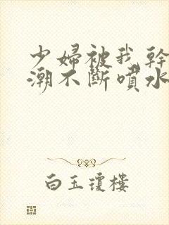 少妇被我干到高潮不断喷水