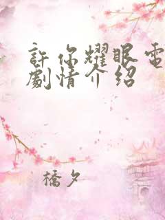 许你耀眼电视猫剧情介绍