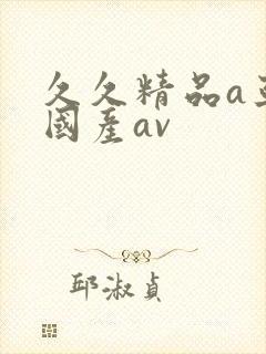 久久精品a亚洲国产av
